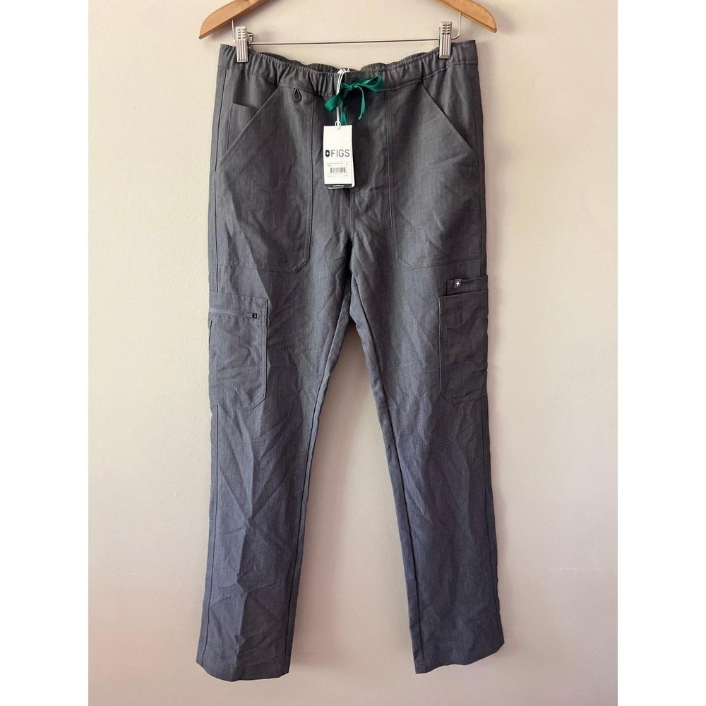 FIGS Men's Cairo Cargo Scrub Pants Graphite Gray Small Tall NWT